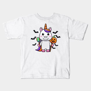 Mystical Magician Unicorn Enchanting and Elegant Fantasy Kids T-Shirt